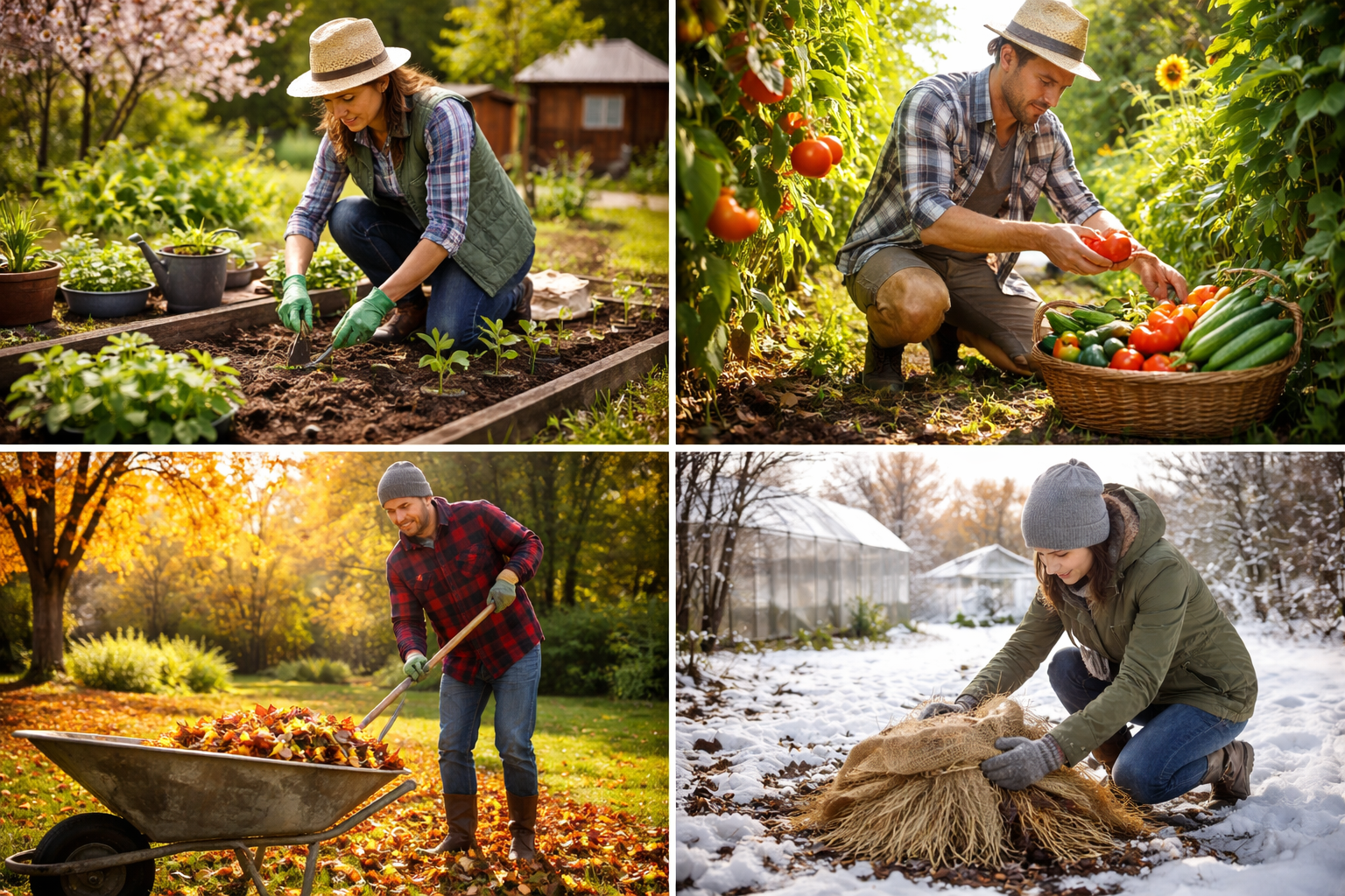 Садовые работы по сезонам