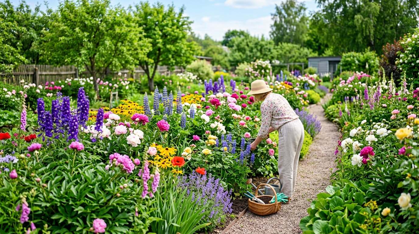 Чем подкармливать садовые цветы весной и летом