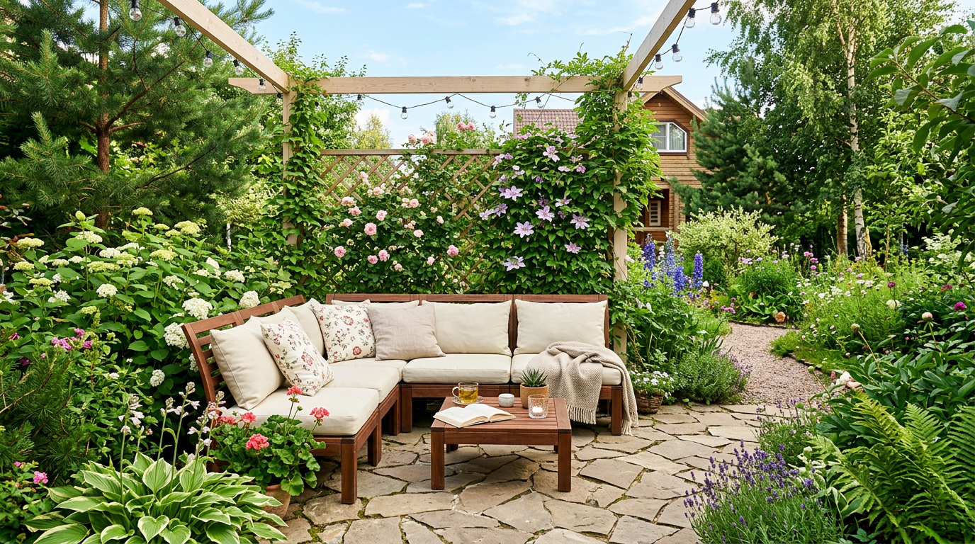 Уютная зона отдыха на даче: ТОП-10 идей