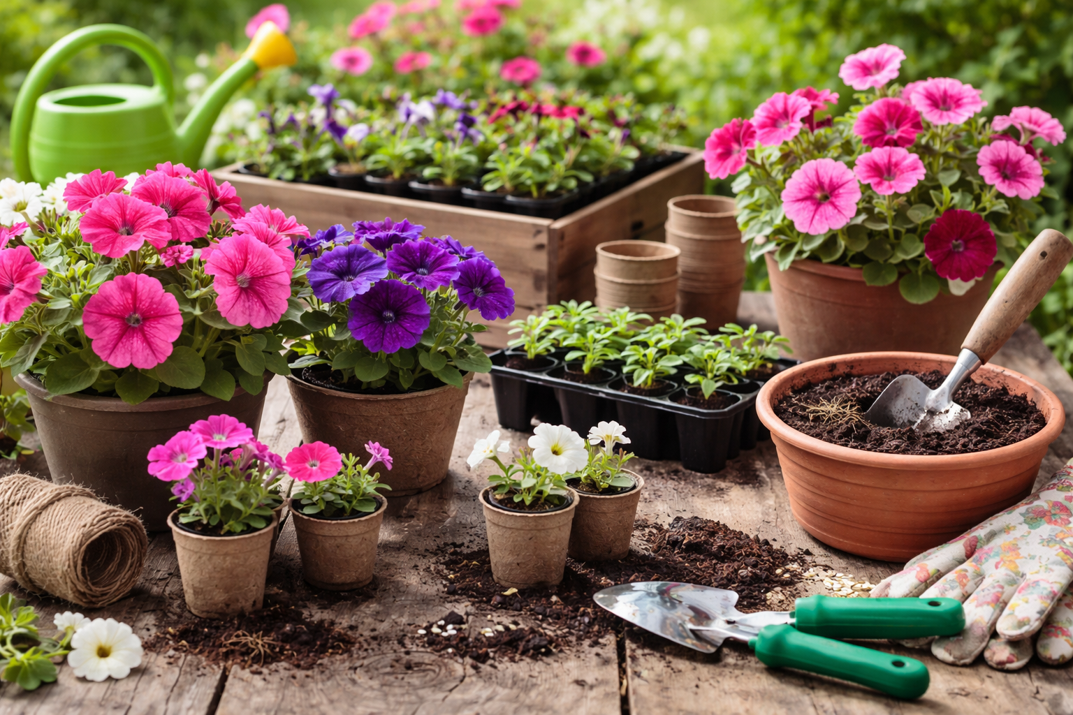 Когда сажать петунию: сроки по месяцам и уход